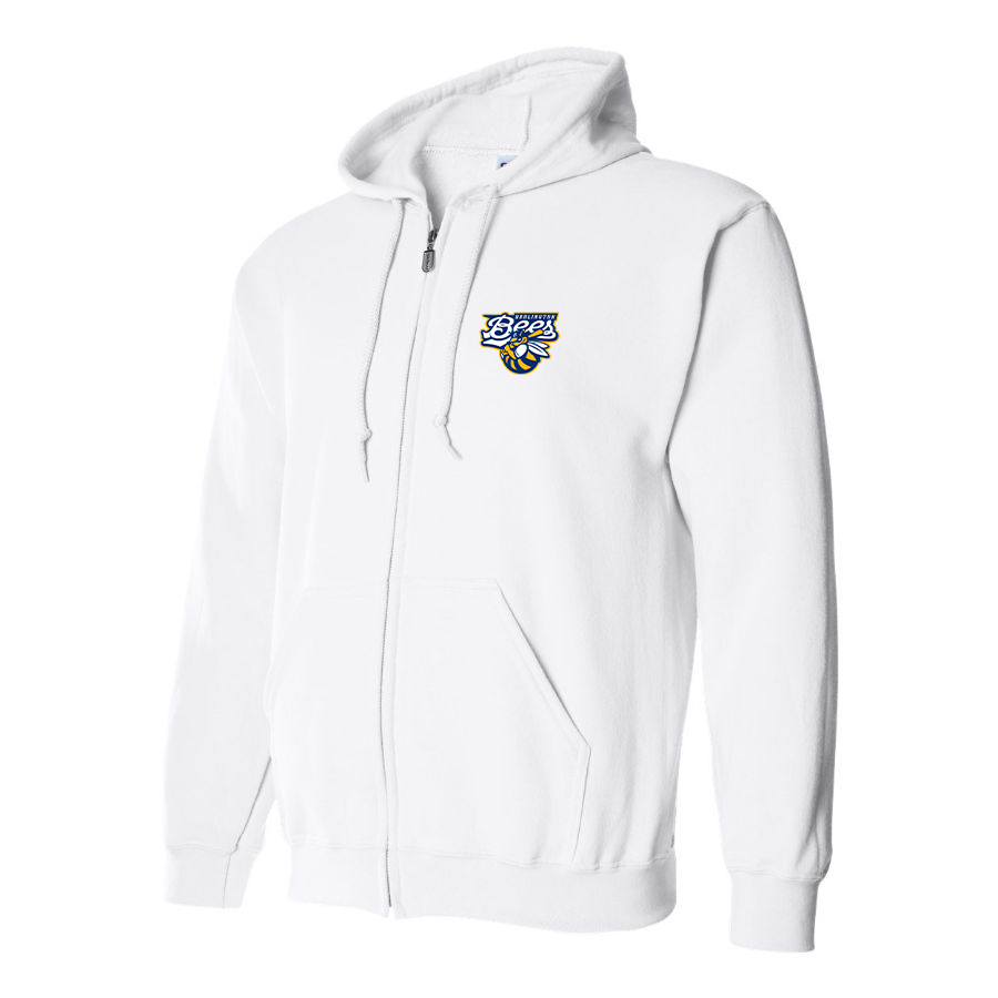 Men's Burlington Bees  Logo Zipper Hoodie