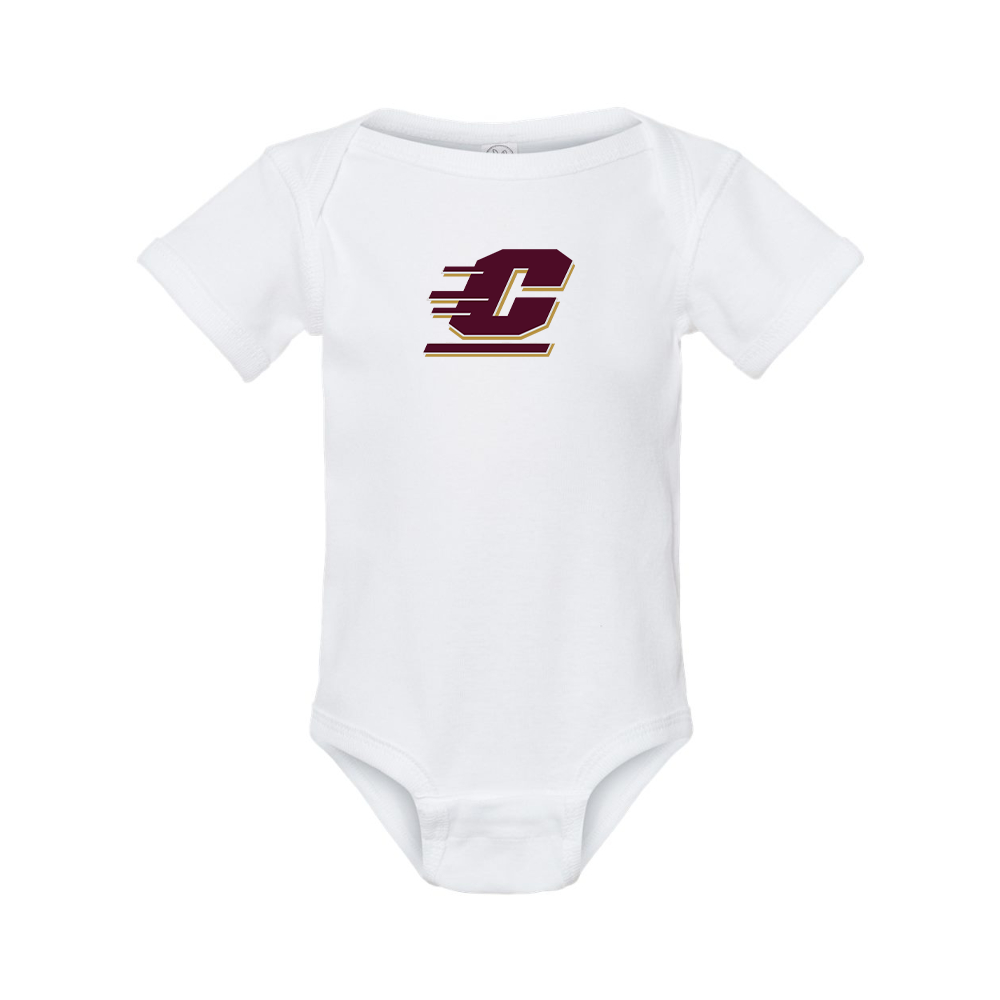 Central Michigan Chippewas  Rabbit Skins Infant Baby Rib Bodysuit