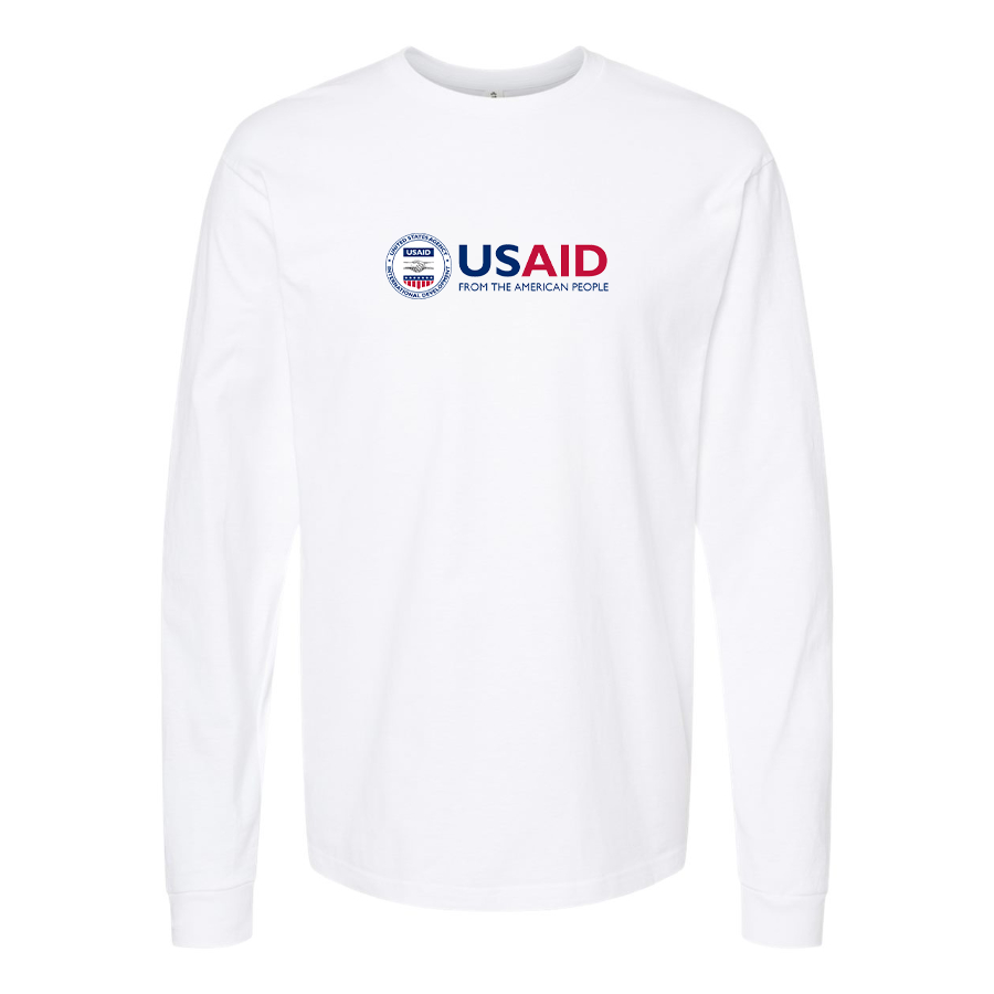 Men's  USAid Cotton Long Sleeve T-Shirt