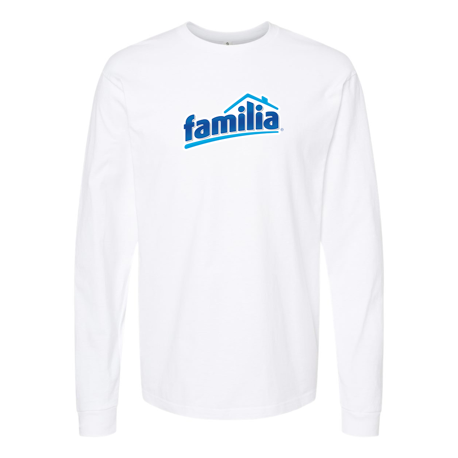 Men's Familia Logo Cotton Long Sleeve T-Shirt