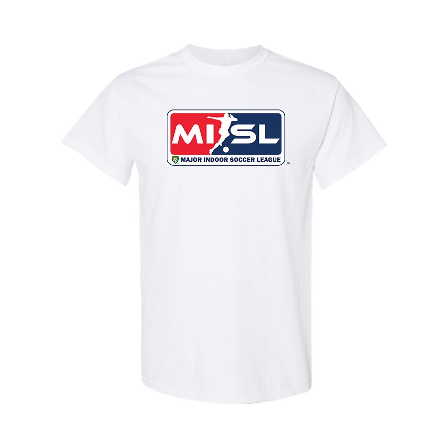 Men's Major Indoor Soccer League Logo Cotton T-Shirt