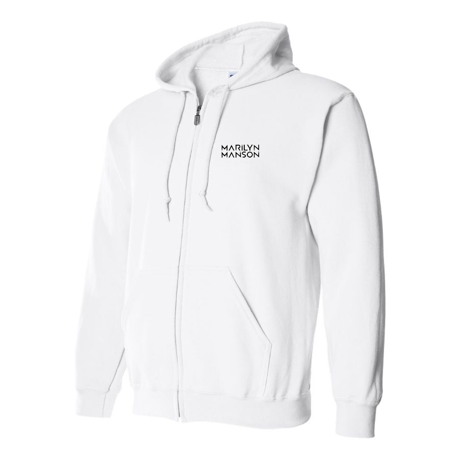 Men's Marilyn Manson Logo Zipper Hoodie