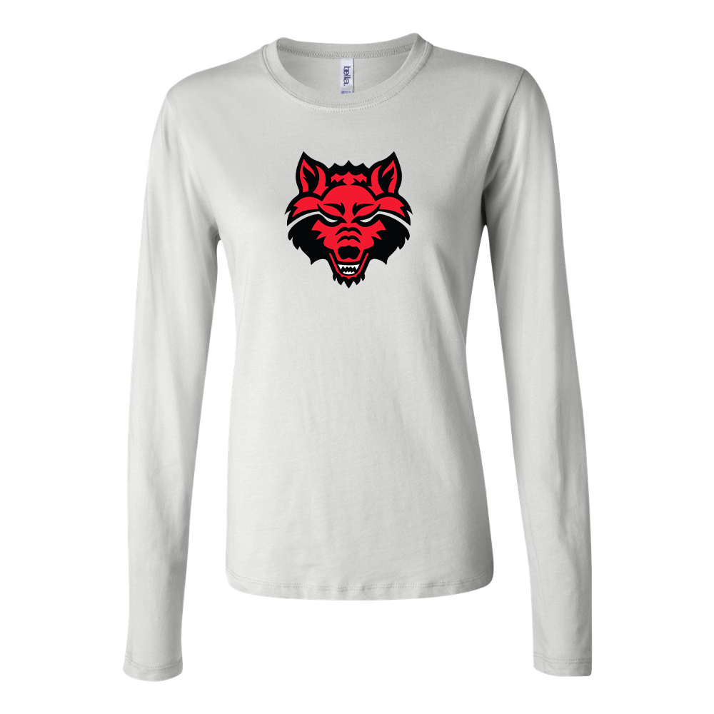 BELLA CANVAS Women’s Arkansas State Red Wolves Jersey Long Sleeve Tee
