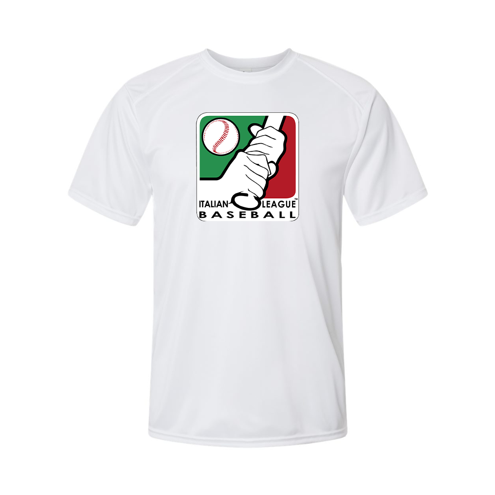 Men's Italian Baseball League Logo Performance T-Shirt