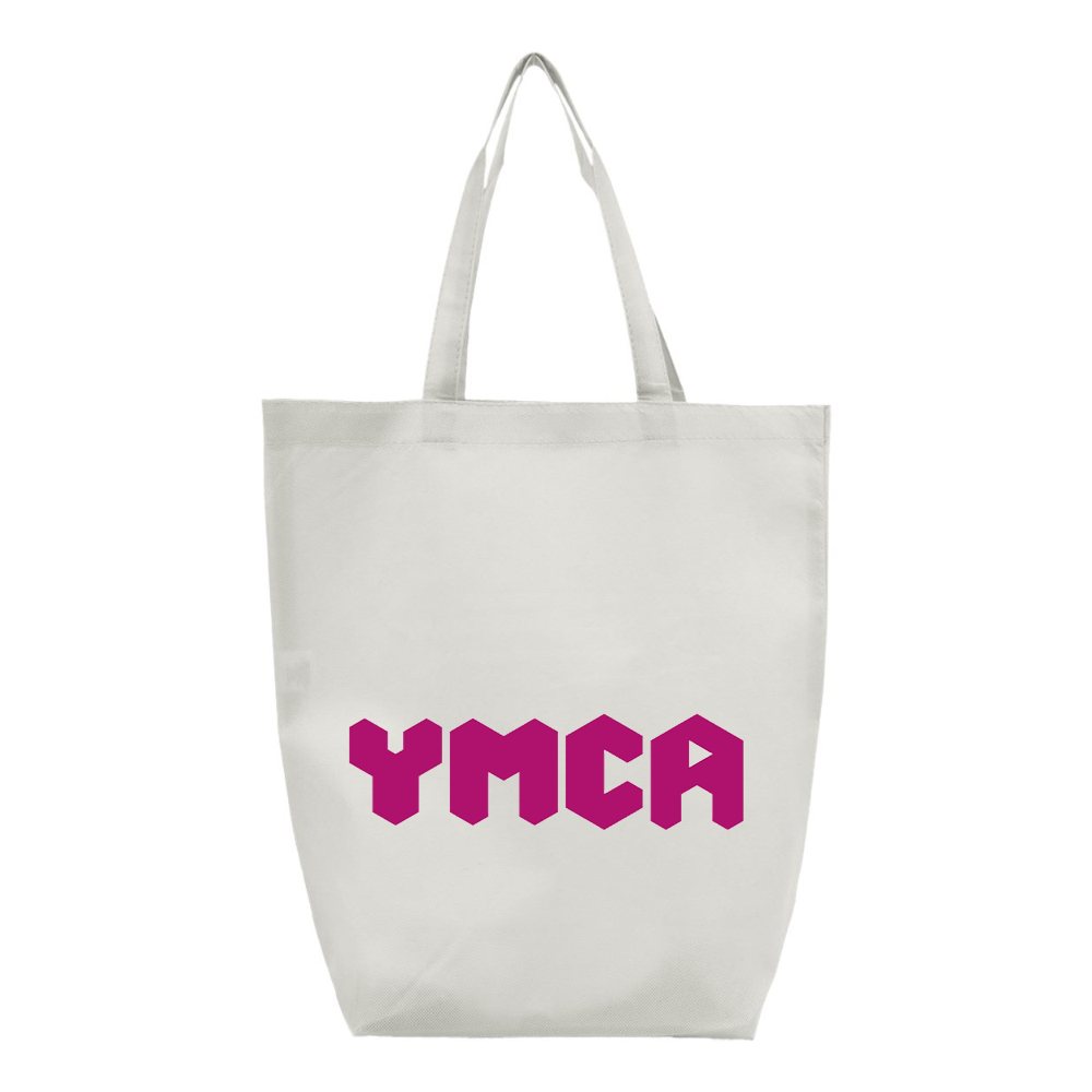 YMCA Mauve Q-Tees Non-Woven Gusset Bottom Tote