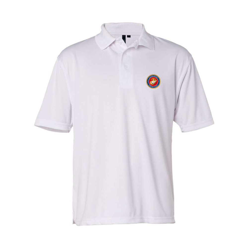 Men's USMC Emblem Sierra Pacific Moisture Free Mesh Polo