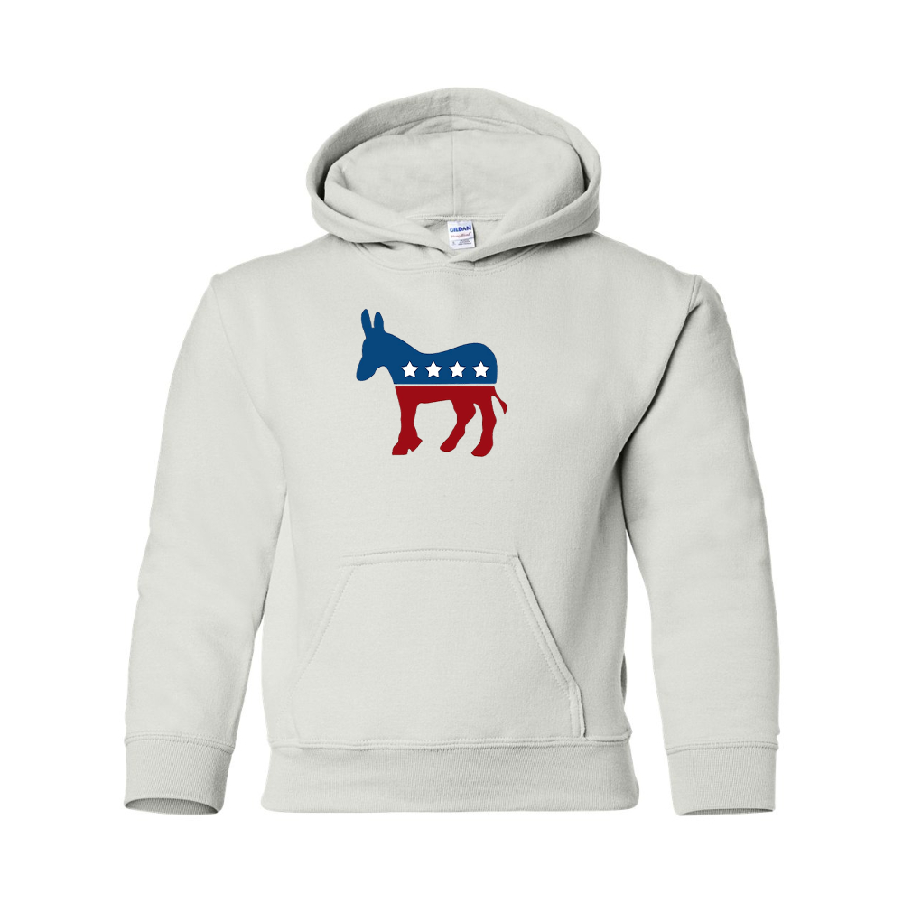 Youth Democrat Election Symbol Gildan Heavy Blend  Hooded Sweatshirt