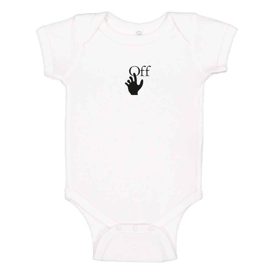 Off-White Hand Logo  Baby Onesie Romper