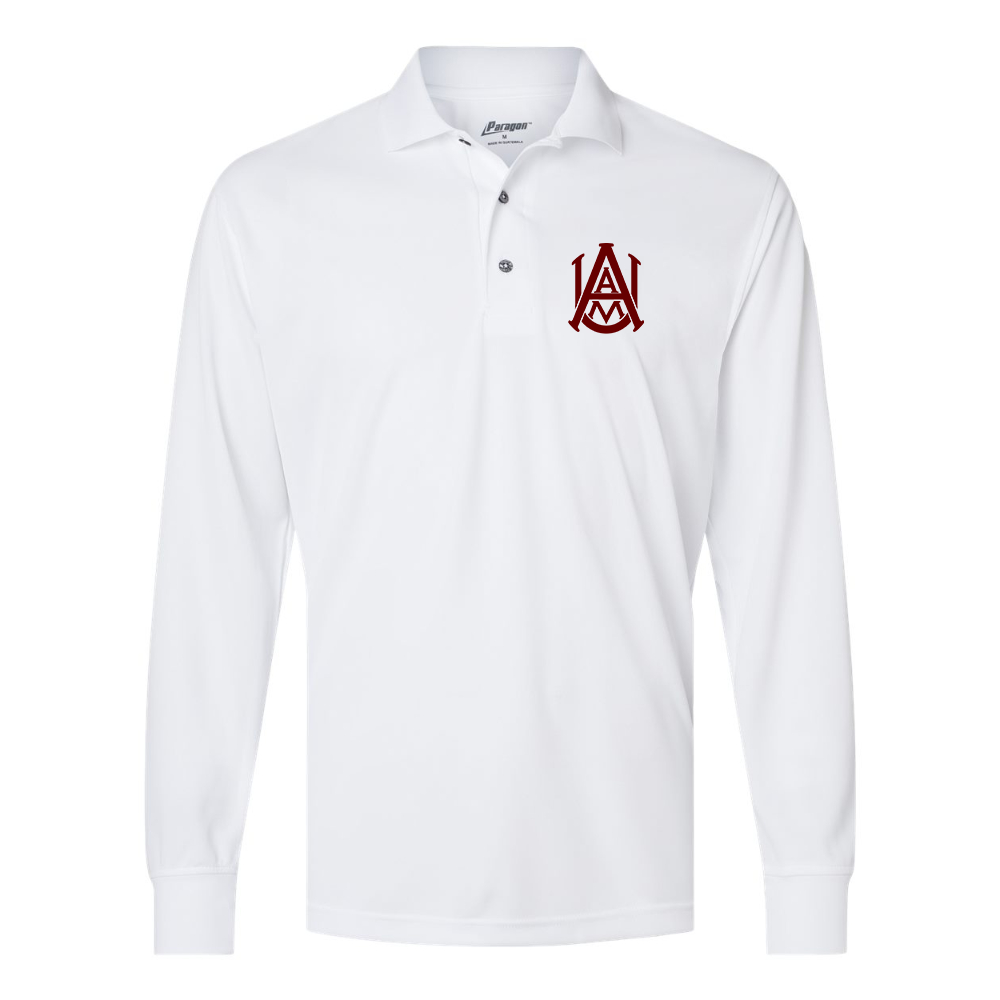 Men's Alabama AM Bulldogs  Paragon Prescott Long Sleeve Polo
