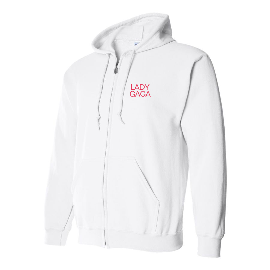 Men's Lady Gaga Logo Zipper Hoodie