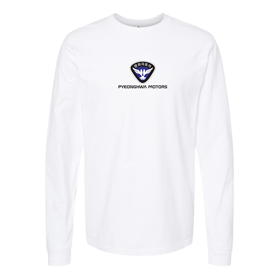 Men's Pyeonghwa Motors Logo Cotton Long Sleeve T-Shirt