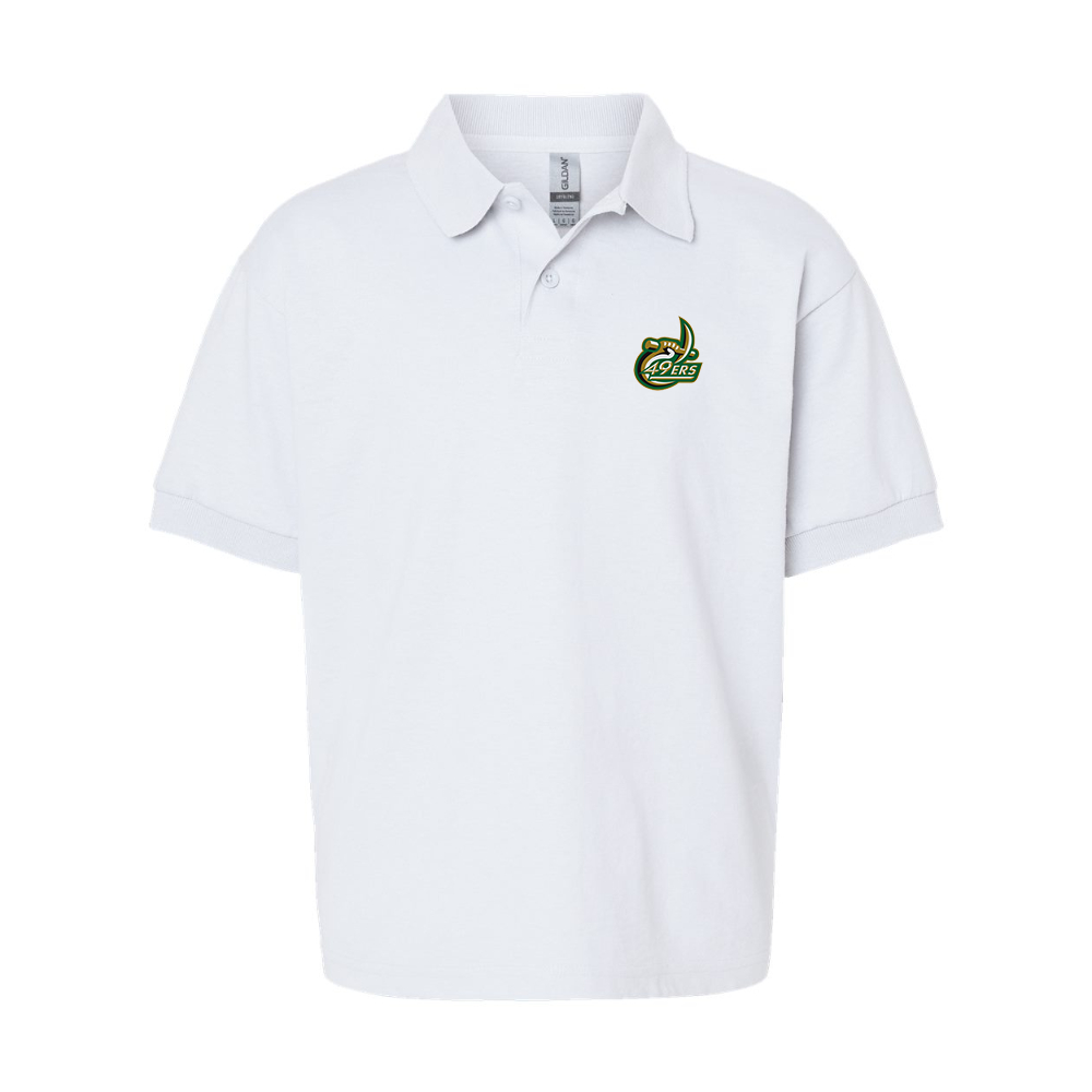 Youth Charlotte 49ers Gildan Dry Blend Jersey Polo