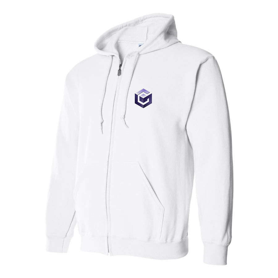 Men's Nintendo GameCube Logo  Zipper Hoodie