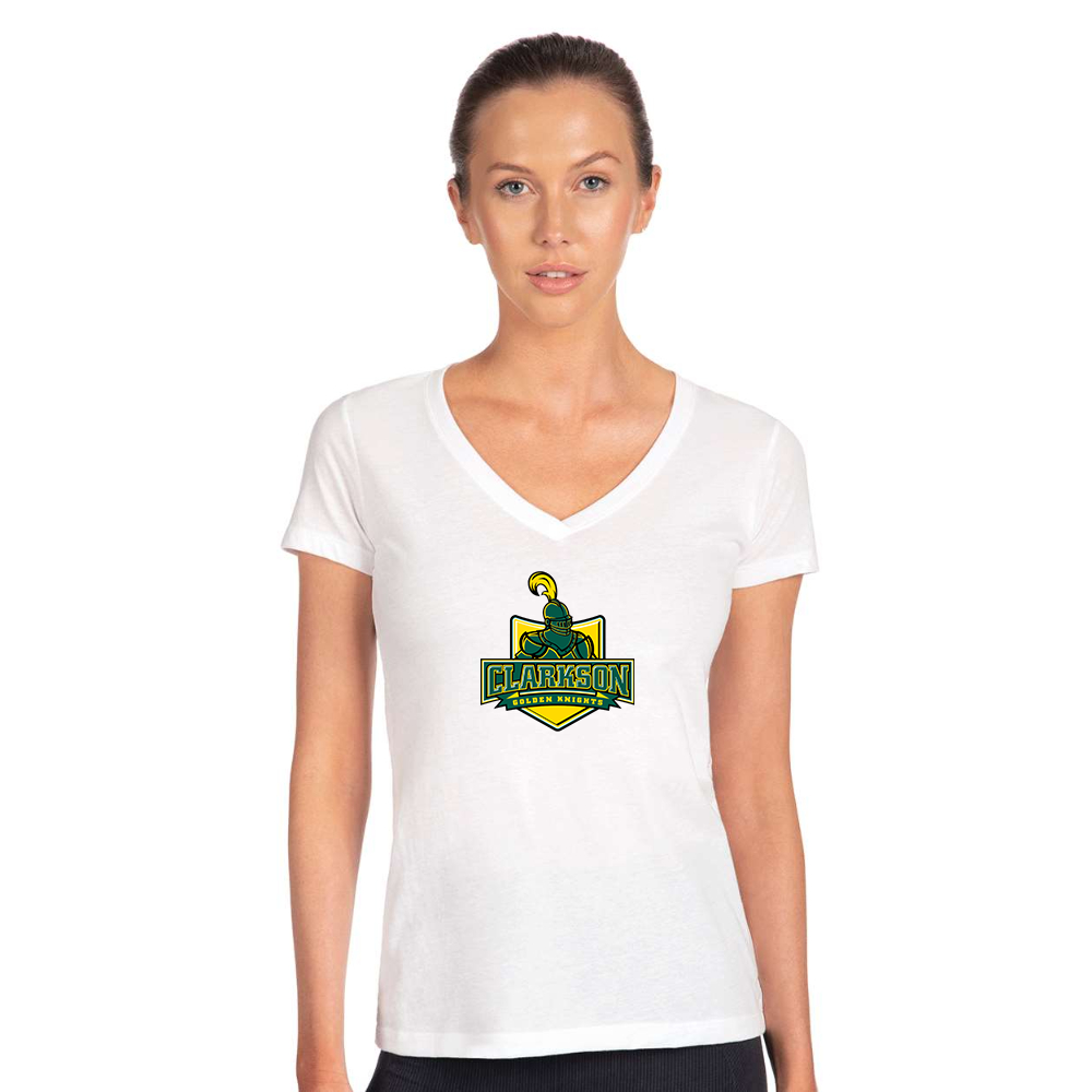 Women's Clarkson Golden Knights Next Level V-Neck T-Shirt