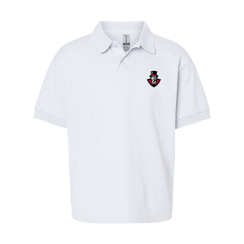 Youth  Austin Peay Governors Gildan Dry Blend Jersey Polo