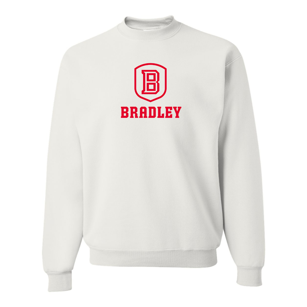 Men's Bradley Braves JERZEES NuBlend Crewneck Sweatshirt