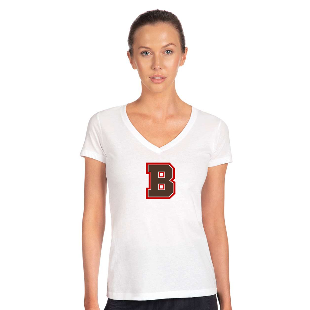 Women's Brown Bears  Next Level V-Neck T-Shirt
