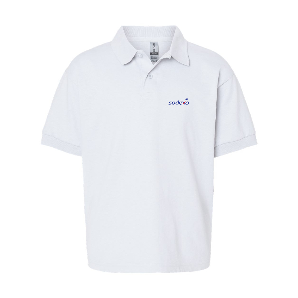 Youth Sodexo Gildan Dry Blend Jersey Polo