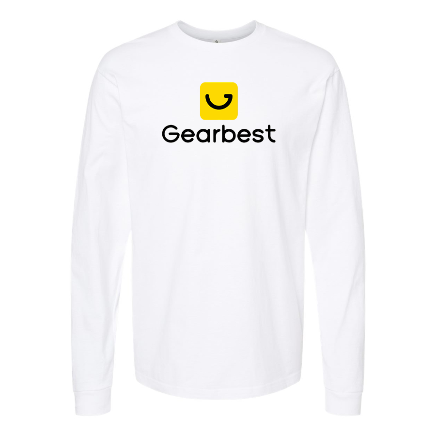 Men's Gearbest  Logo  Cotton Long Sleeve T-Shirt