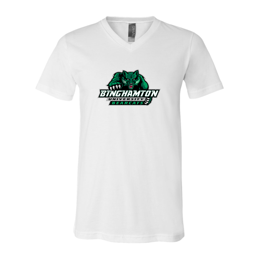 Binghamton Bearcats  BELLA  CANVAS - Jersey V-Neck T-Shirt