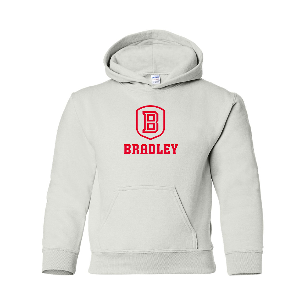 Youth Bradley Braves Gildan Heavy Blend  Hooded Sweatshirt