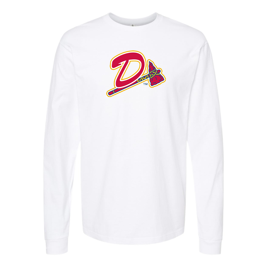Men's Danville Braves Logo Cotton Long Sleeve T-Shirt