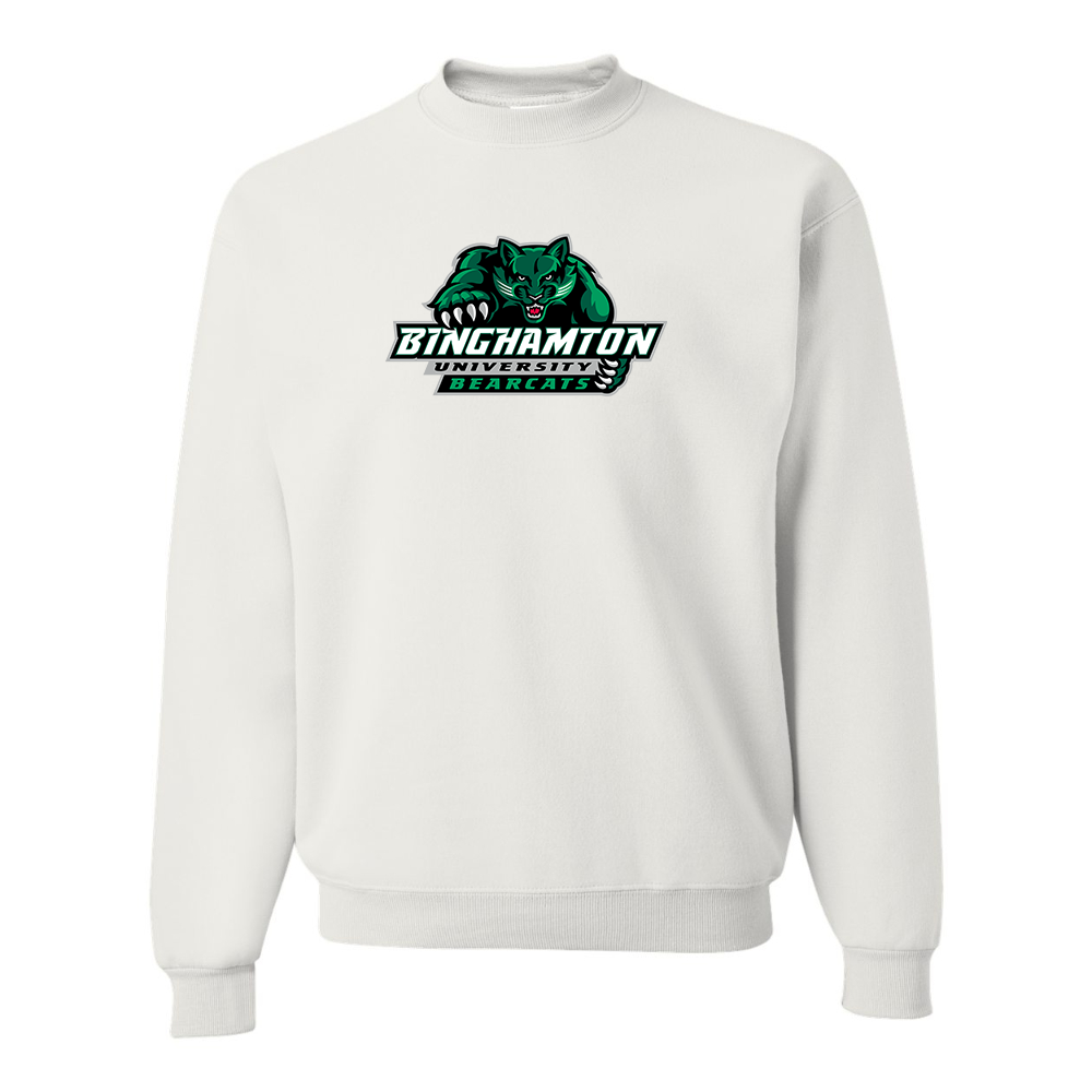 Men's Binghamton Bearcats JERZEES NuBlend Crewneck Sweatshirt