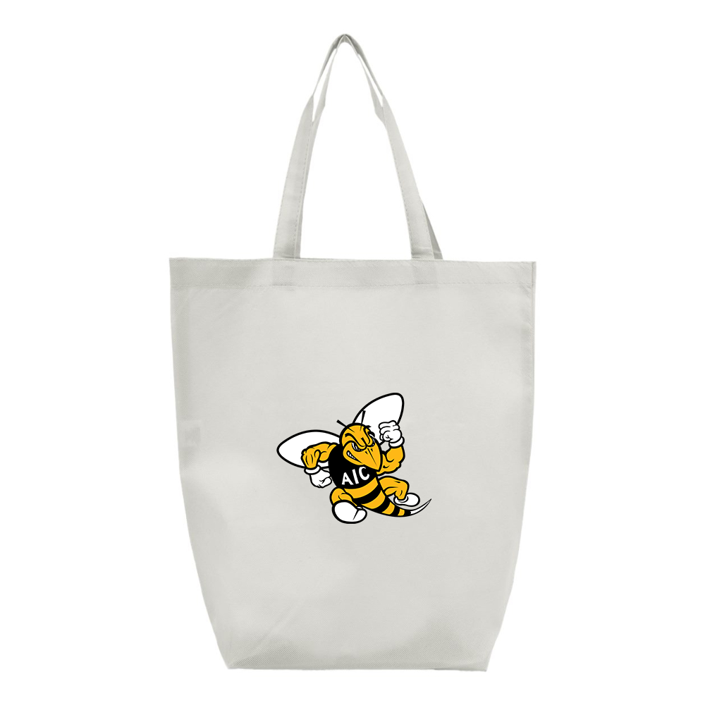 AIC Yellow Jackets  Q-Tees Non-Woven Gusset Bottom Tote
