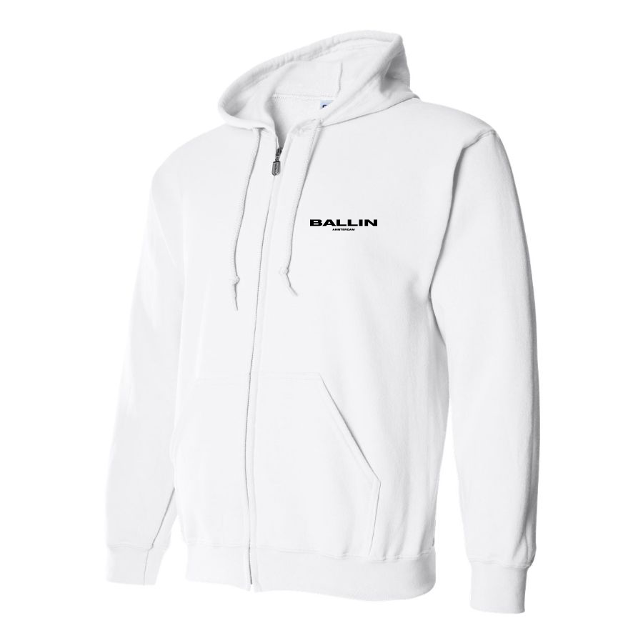 Men's  Ballin Logo Zipper Hoodie