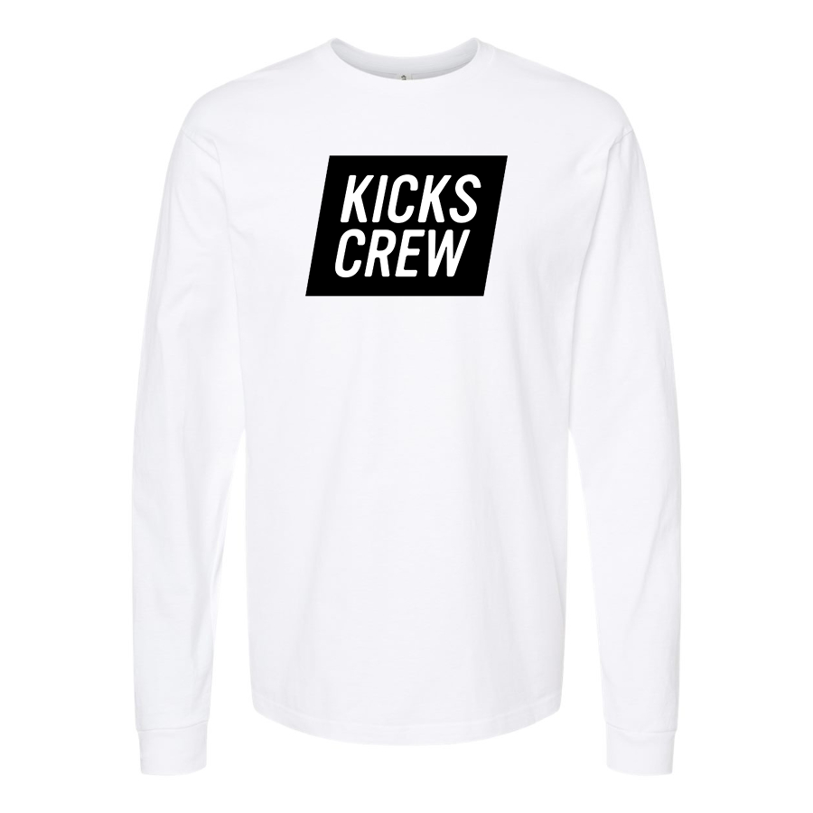 Men's Kickscrew Logo Cotton Long Sleeve T-Shirt