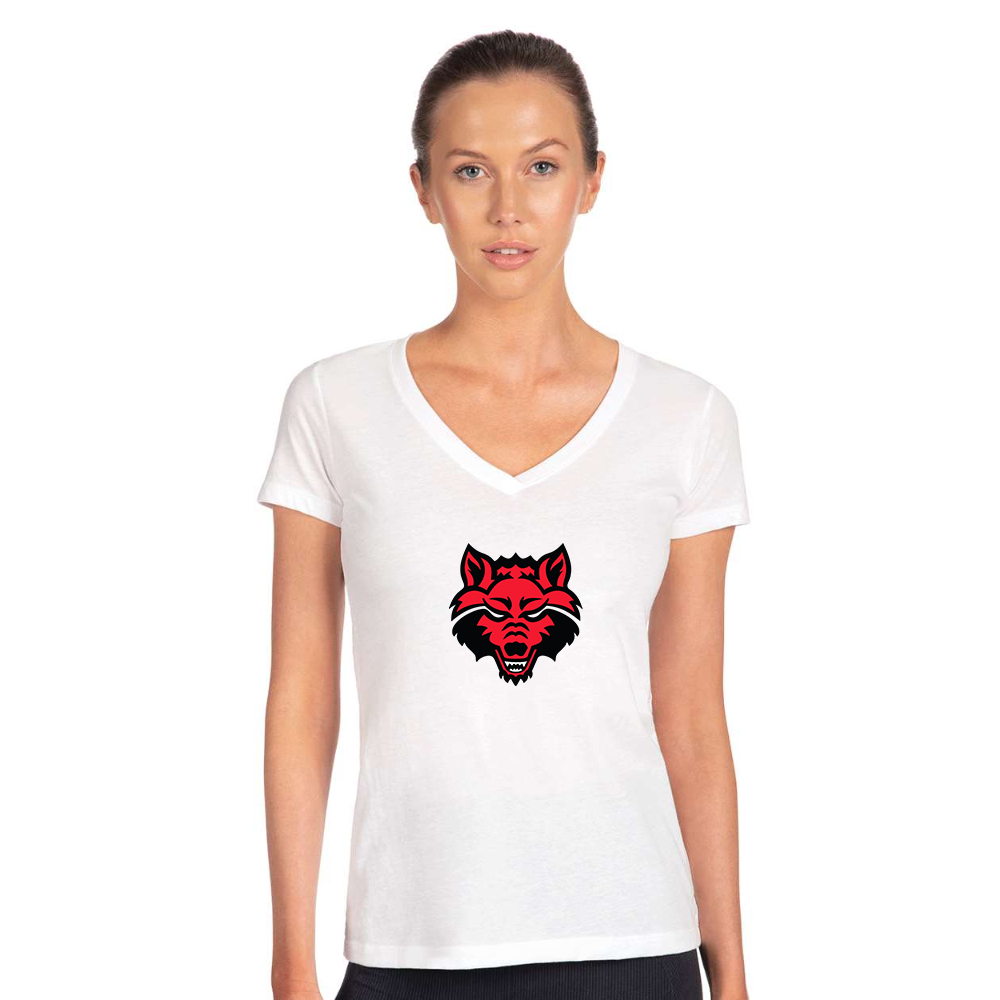 Women's  Arkansas State Red Wolves Next Level V-Neck T-Shirt
