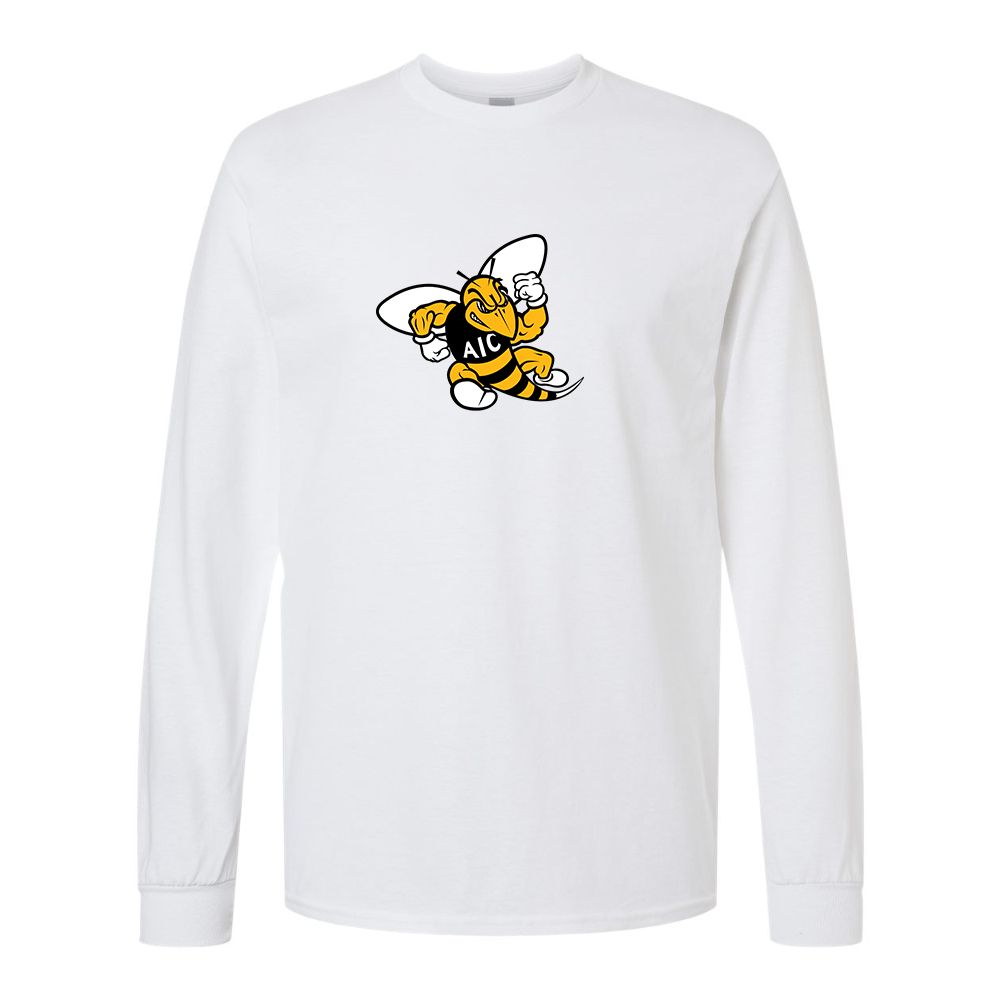 Men's AIC Yellow Jackets  Gildan Heavy Cotton Long Sleeve T-Shirt