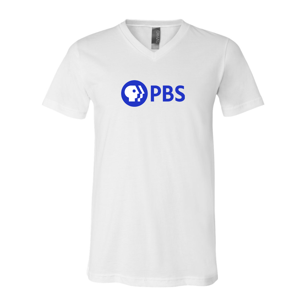 PBS Blue  BELLA  CANVAS - Jersey V-Neck T-Shirt