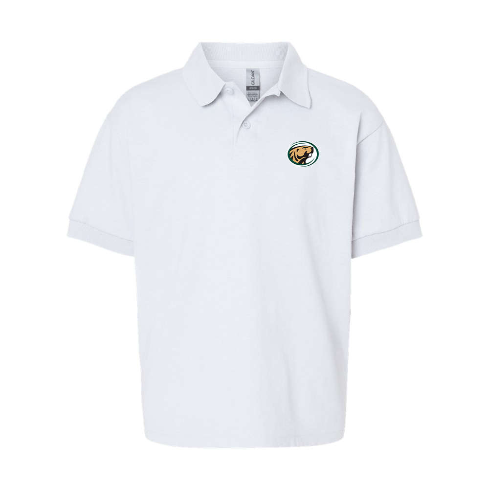 Youth  Bemidji State Beavers Gildan Dry Blend Jersey Polo