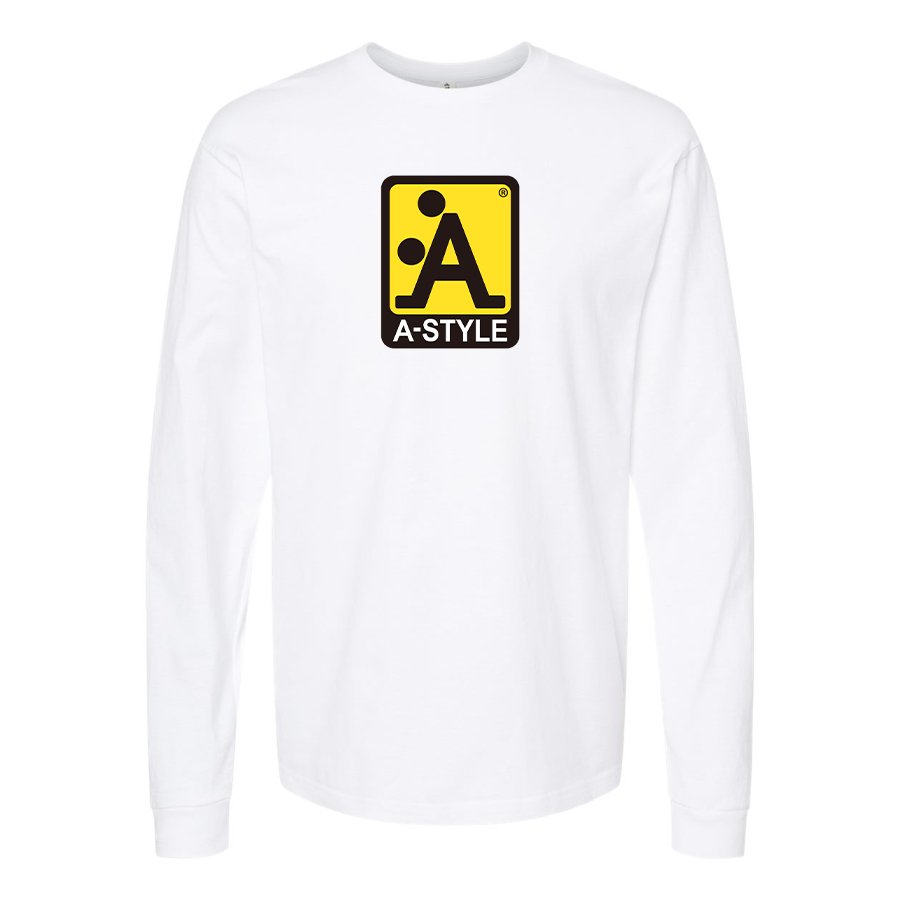 Men's A Style Logo Cotton Long Sleeve T-Shirt