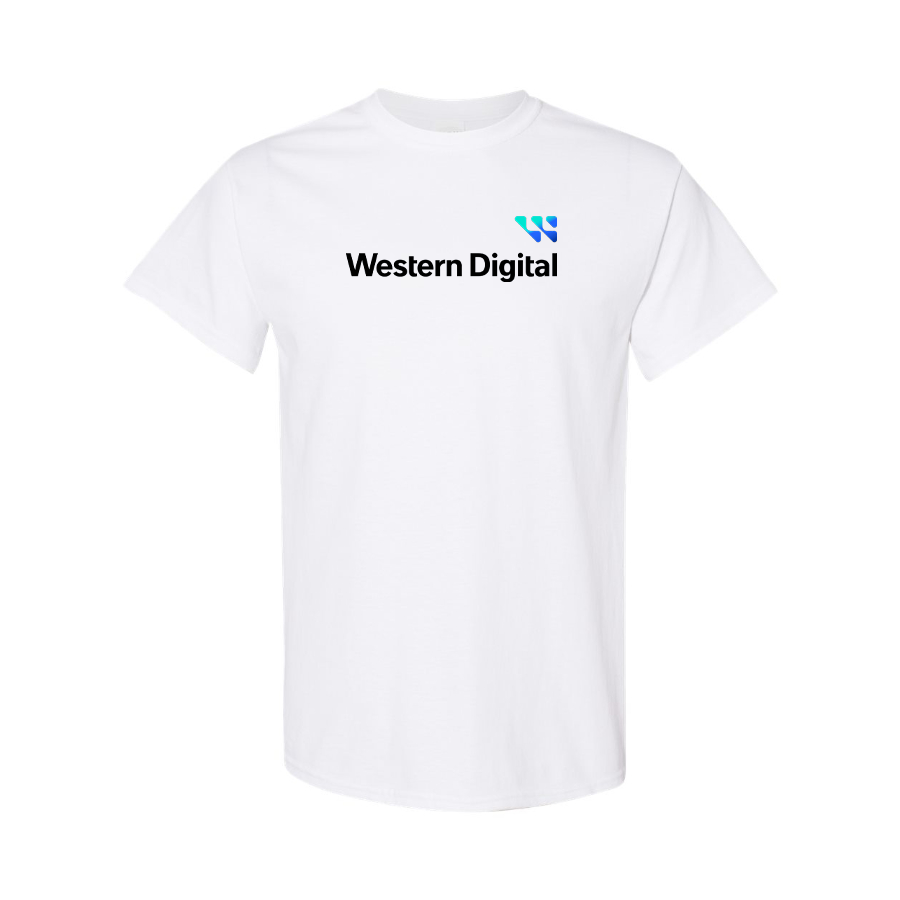 Men's Western Digital Logo Cotton T-Shirt