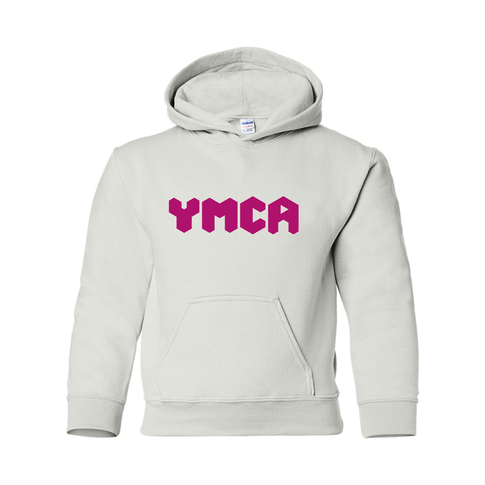 Youth  YMCA Mauve Gildan Heavy Blend  Hooded Sweatshirt