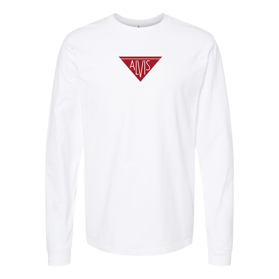 Men's Alvis Logo Cotton Long Sleeve T-Shirt