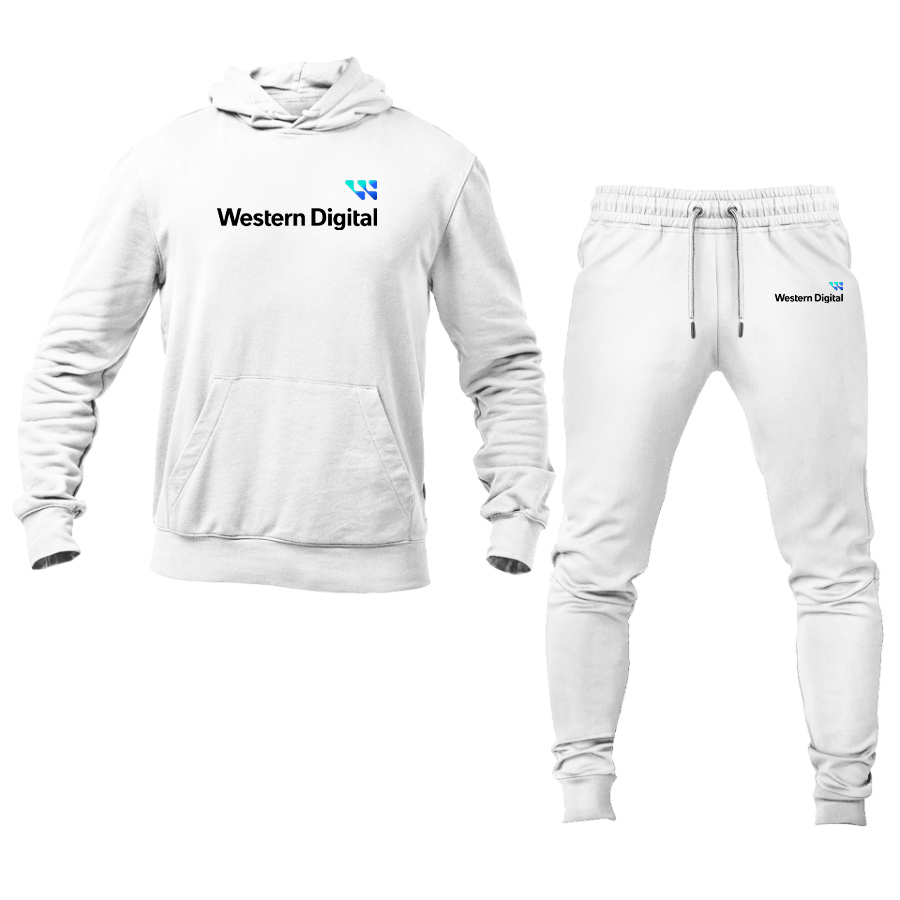 Men's Western Digital Logo Hoodie Joggers Set