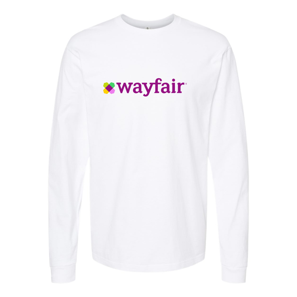 Men's Wayfair Logo Cotton Long Sleeve T-Shirt