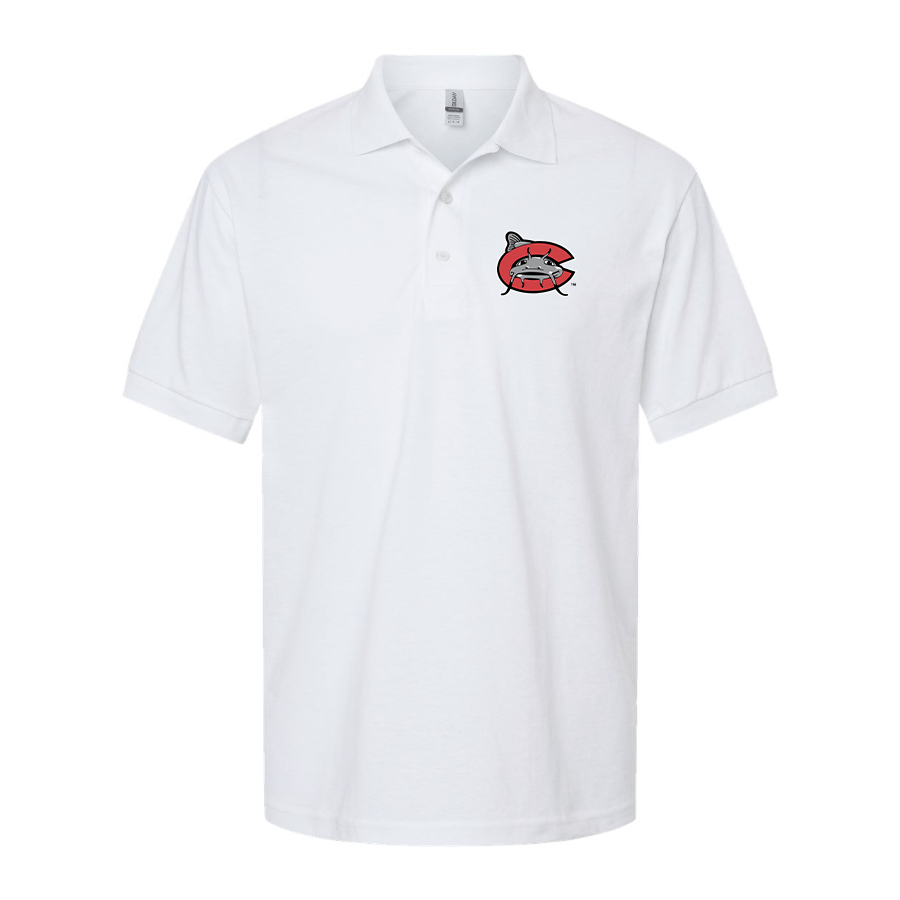 Men's Carolina Mudcats Logo Dry Blend Polo