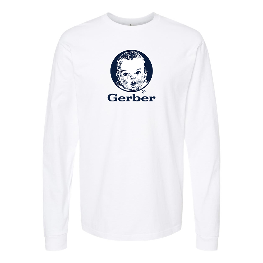 Men's Gerber  Logo Cotton Long Sleeve T-Shirt