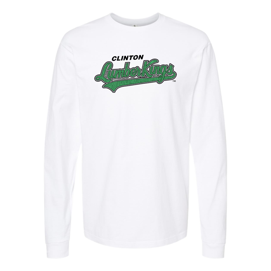 Men's Clinton LumberKings  Logo Cotton Long Sleeve T-Shirt