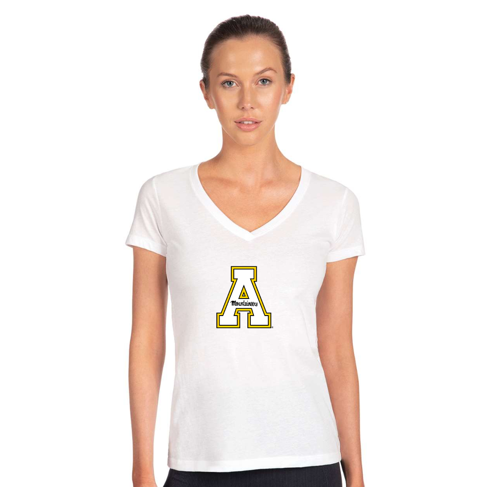 Women's Appalachian State Mountaineers   Next Level V-Neck T-Shirt