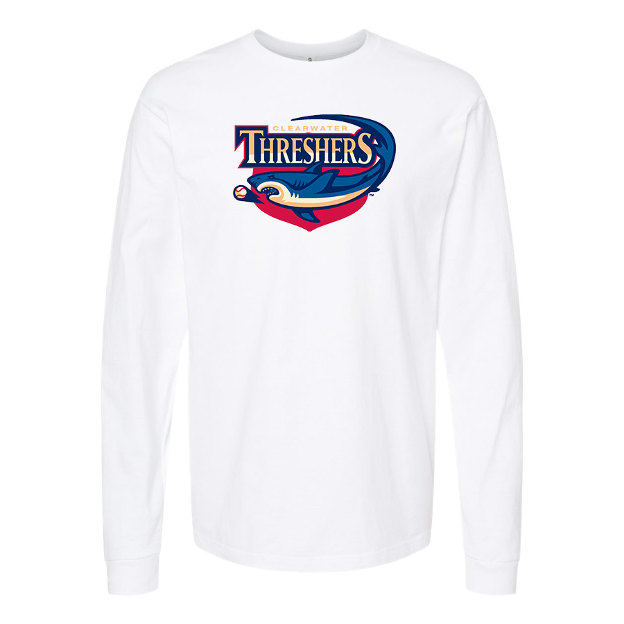 Men's Clearwater Threshers Logo Cotton Long Sleeve T-Shirt