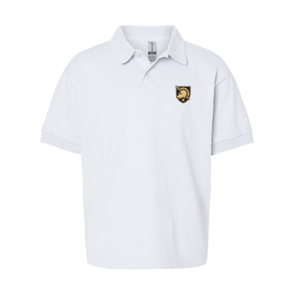 Youth   Army Black Knights  Gildan Dry Blend Jersey Polo