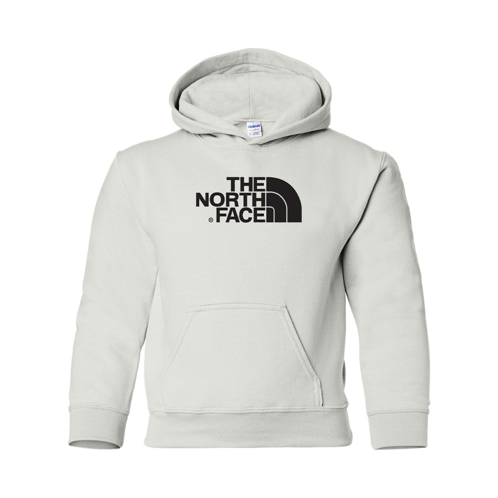 Youth  The North Face Black Gildan Heavy Blend  Hooded Sweatshirt
