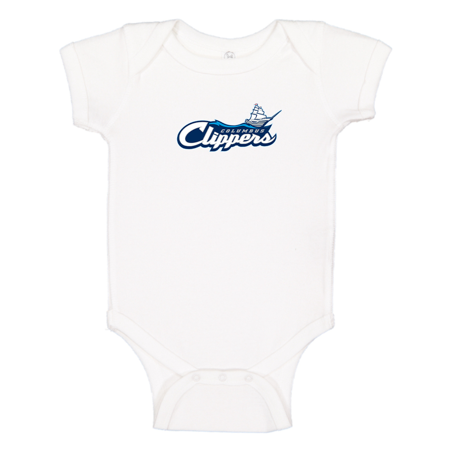 Columbus Clippers Logo Baby Onesie Romper