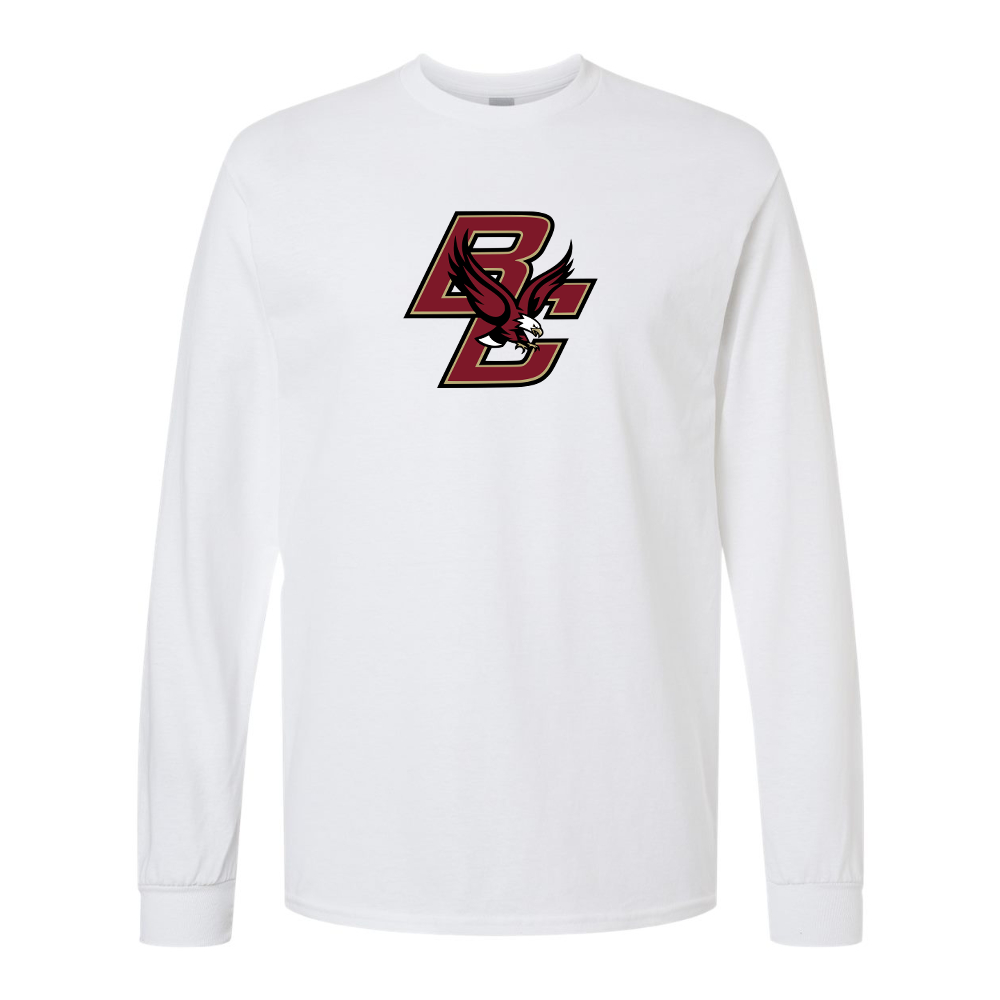 Men's Boston College Eagles Gildan Heavy Cotton Long Sleeve T-Shirt