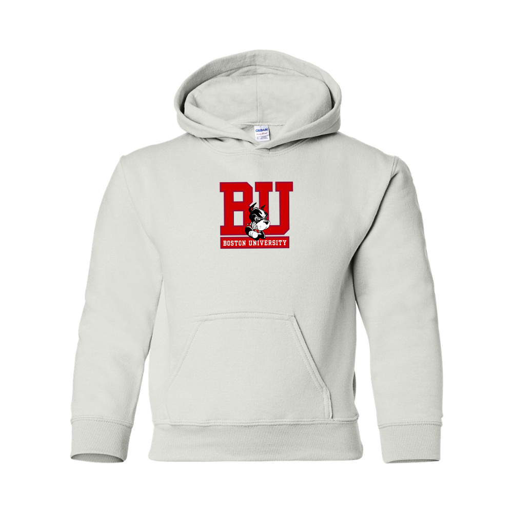 Youth Boston University Terriers Gildan Heavy Blend  Hooded Sweatshirt